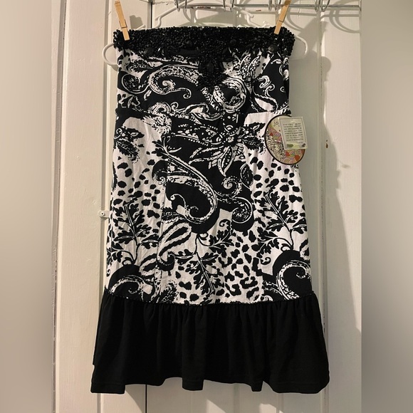 Joyous & Free bling mini dress/tunic-medium NWT - Picture 1 of 11